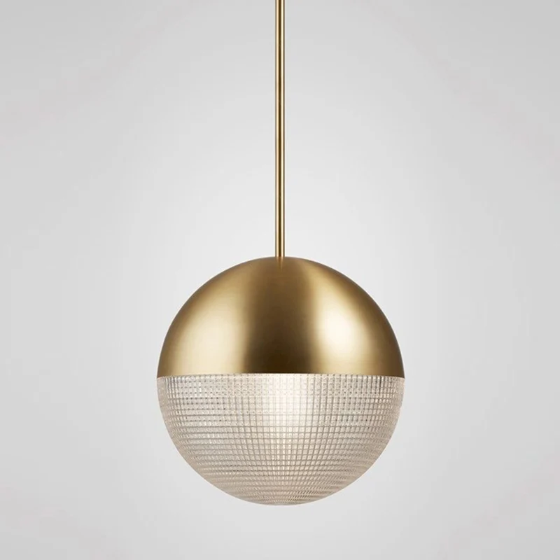 Moderne stijl halfronde glazen hanglamp, mat metalen lamplichaam, 1-lichts hanglamp voor gangpadbar Clearhalo