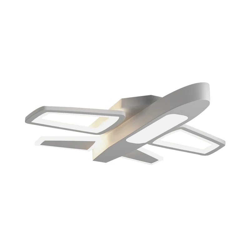 Moderne witte kinderplafondlamp Vliegtuig Acryl LED-inbouwlamp voor pretpark Clearhalo