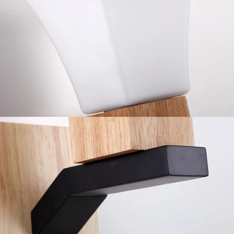 Moderne witte wandkandelaar omgekeerde bel één kop matglazen wandlamp voor slaapkamer eetkamer Clearhalo