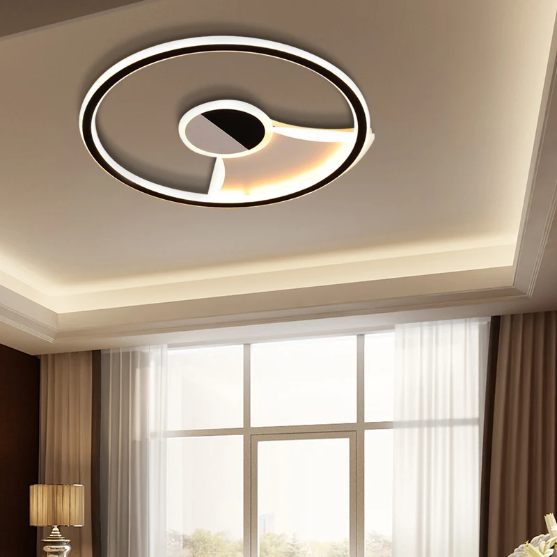 Moderne witte/warme inbouwverlichting acryl 16"/19,5"/23,5" inbouwlampen zwart Clearhalo