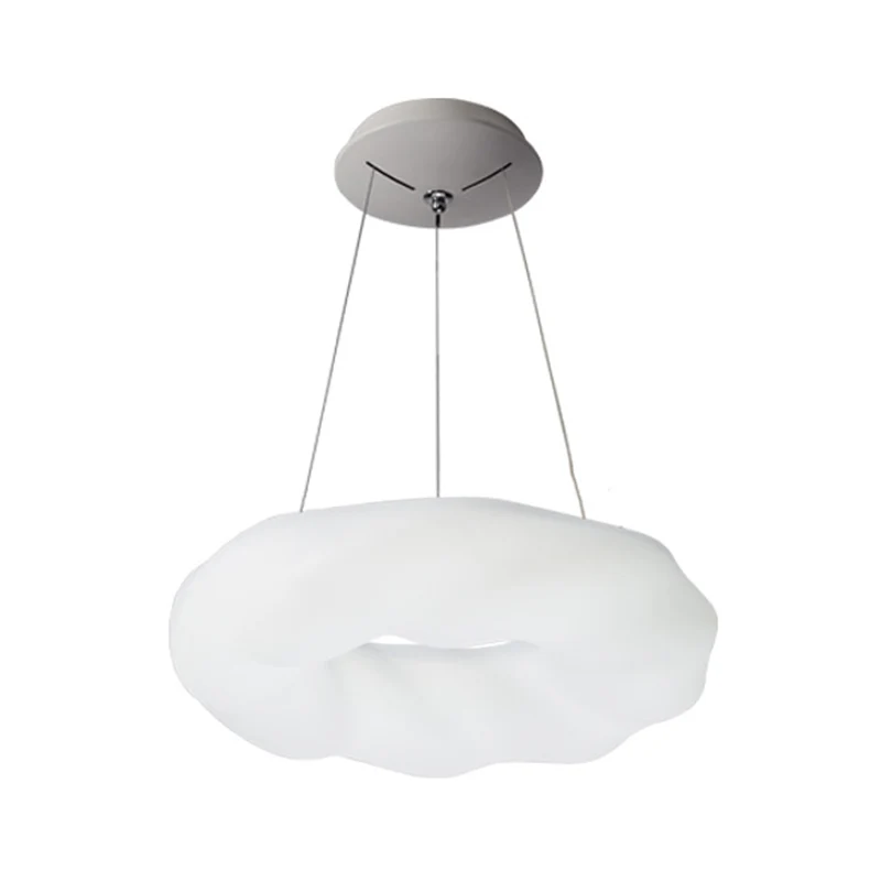 Modernistische wolkvormige kroonluchter acryl LED woonkamer hanglamp wit Clearhalo