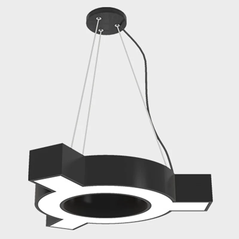 Moleculaire LED-hanglamp Modernisme Metalen ophanghanglamp voor gymnasium Clearhalo