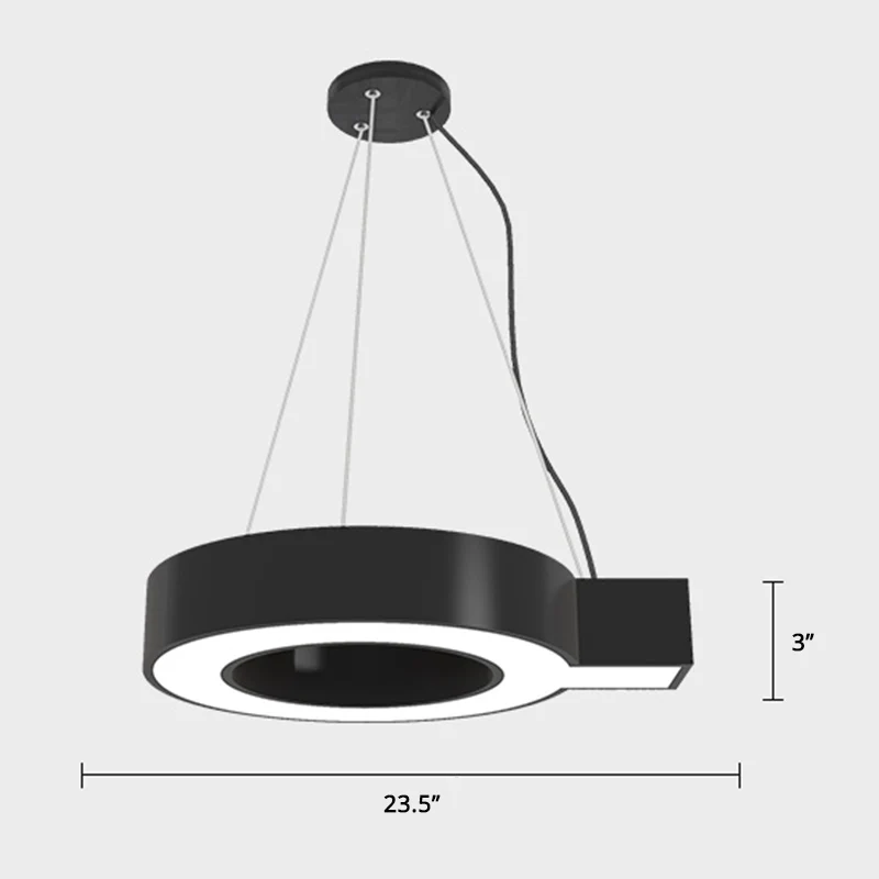 Moleculaire LED-hanglamp Modernisme Metalen ophanghanglamp voor gymnasium Clearhalo