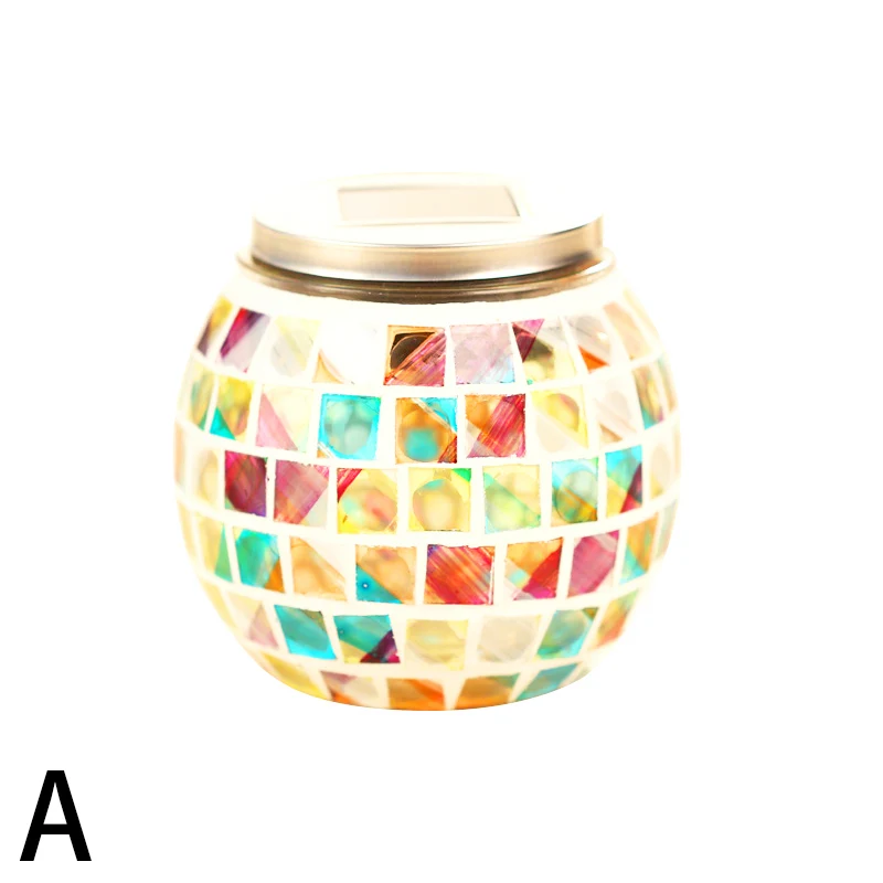 Mozaïekbol Tafelverlichting Gebrandschilderd glas Schaduw Decoratief zonne-verlichtingsarmatuur voor nachtkastje Clearhalo