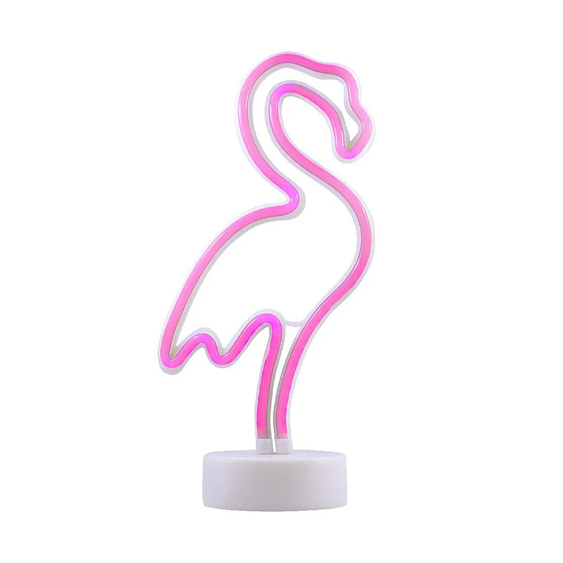 Neonbord kleine LED-nachtverlichting Kinder plastic witte batterij tafellamp voor slaapkamer Clearhalo