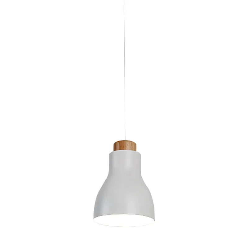 Nordic hanglamp met halve fles, één kop, metalen hanglamp voor balkon, studeerkamer Clearhalo