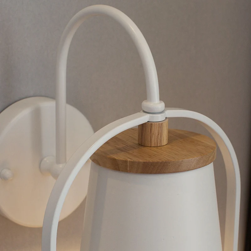 Nordic trapeziumvormige schaduwwandlamp metaal 1 lamp schanslamp met vogel voor restaurant Clearhalo
