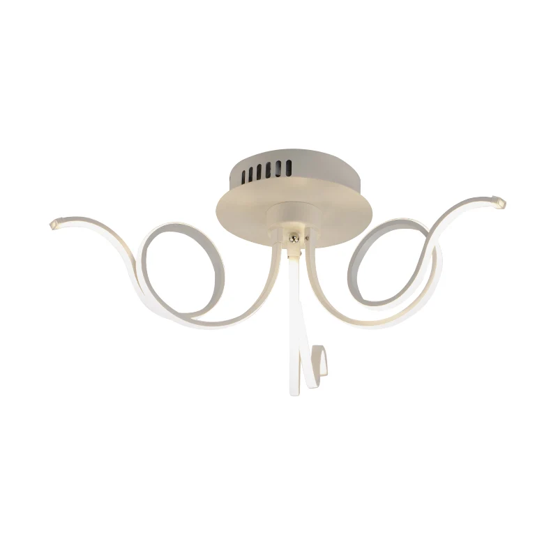 Octopus Inbouwlamp Hedendaags Acryl 3/6/8 Lichten Woonkamer LED Plafondmontage Lichtarmatuur Warm/Wit Clearhalo