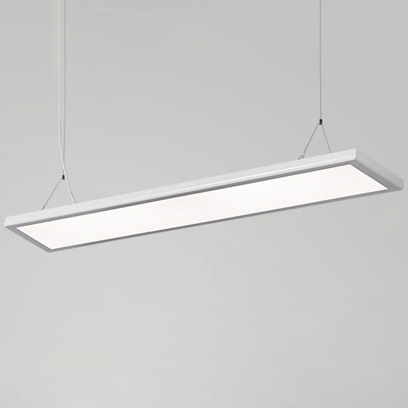 Paneelvormige dunne hanglamp Kit Simplicity Acryl witte LED-hanglamp Clearhalo
