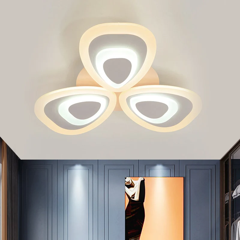 Peacock Tail Acryl Plafondverlichtingsarmatuur Modern 3/5/9 Lichten LED Wit Inbouwlamp Warm/Wit/Natuurlijk Licht Clearhalo