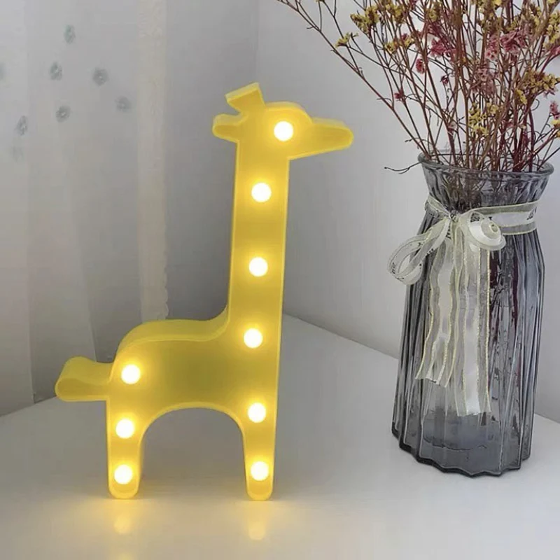Plastic Cartoon Art Wandlamp Minimalistische LED-nachtkastjeverlichting op batterijen Clearhalo