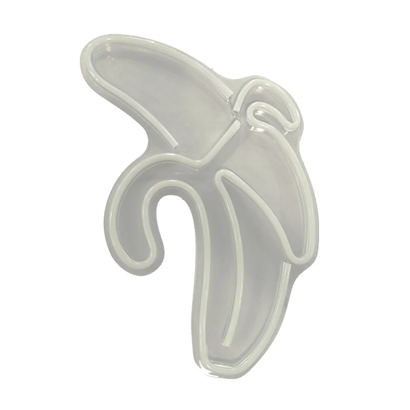 Plastic cartoonvormige USB-wandverlichting Artistiek LED-neon-nachtlampje voor woonkamer Clearhalo