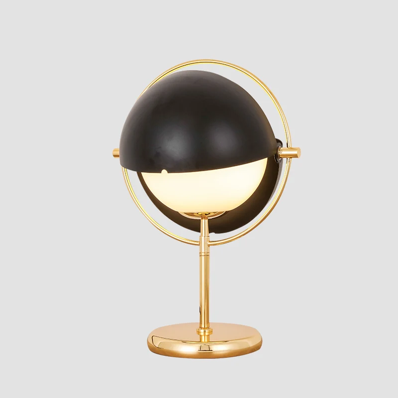Postmoderne draaibare globe tafellamp opaline glas 1-lichts slaapkamernachtlampje Clearhalo