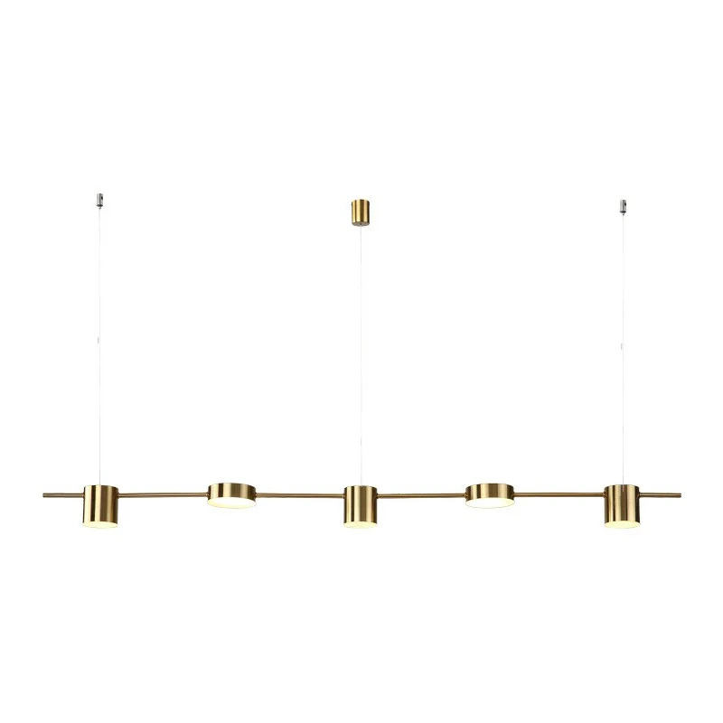 Rechte bar LED hangende plafondlamp Postmoderne metalen keuken boven eilandverlichting Clearhalo