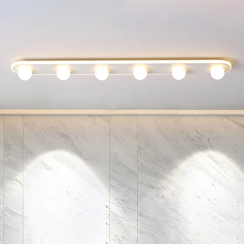 Rechthoekig acryl semi-inbouw modernistisch 3/4/6 licht wit led semi-inbouw armatuur wit/warm licht Clearhalo