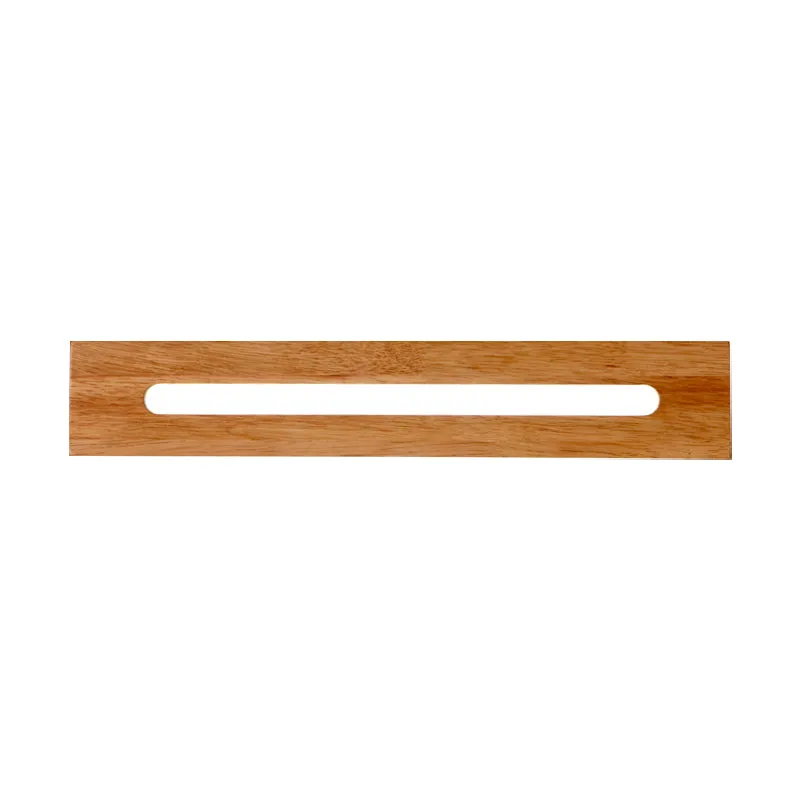 Rechthoekige houten wandmontage licht modernistische led bruine wandmontage ijdelheid lichtarmatuur warm licht, 14"/18"/21...