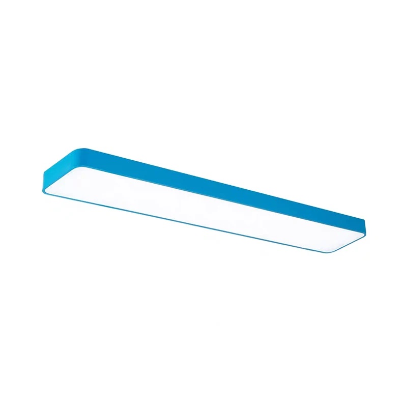 Rechthoekige kroonluchterverlichtingsset Hedendaagse acryl LED-plafondhanger voor speelkamer Clearhalo
