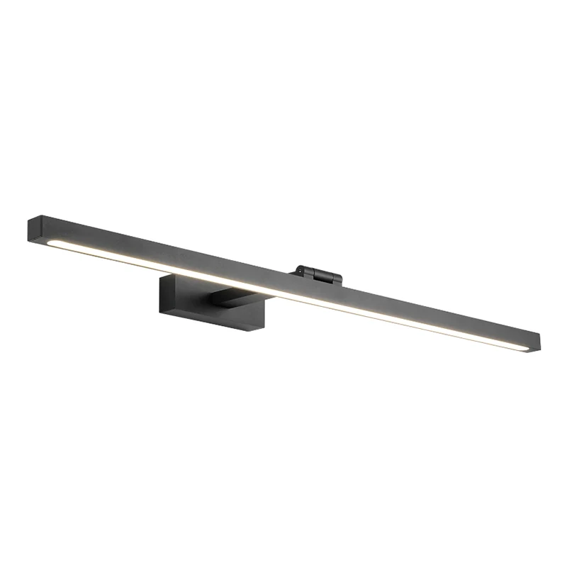 Rechthoekige make-up wandverlichtingsarmaturen Scandinavische minimalistische stijl aluminium enkele wastafellamp Clearhalo
