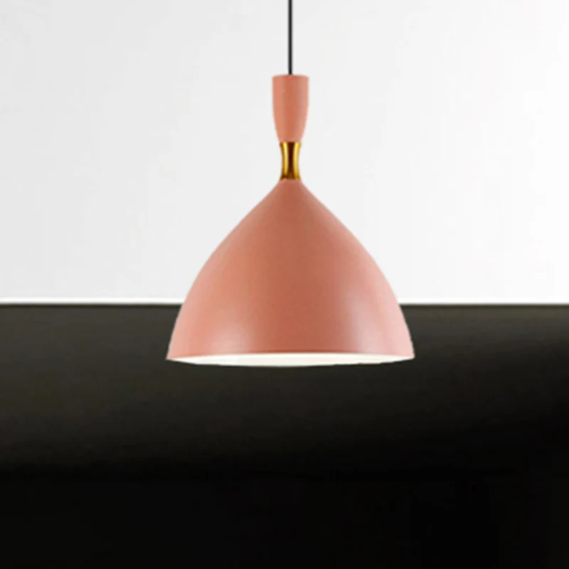 Restaurant Doekwinkel Trechter Hanglamp Aluminium 1 Kop Macaron Loft Ophanglamp Clearhalo