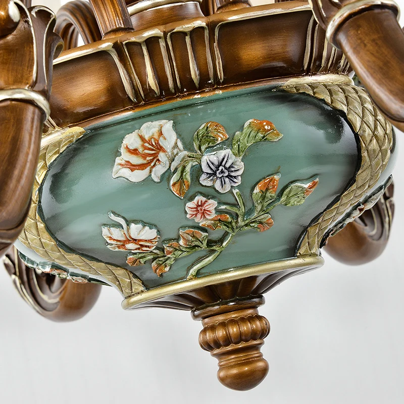 Retro hangende plafondlamp met bel, matglazen kroonluchterlamp zwartachtig groen Clearhalo