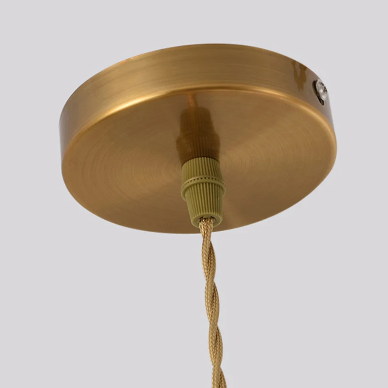 Ronde hanglamp voor de slaapkamer Feather 1-lamp Simplicity hanglamp met kristal en kroondecor goud Clearhalo