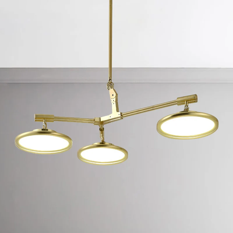 Ronde kroonluchter licht eigentijds glas 3/5/8 lichts gouden hangende hanger warm/wit licht Clearhalo