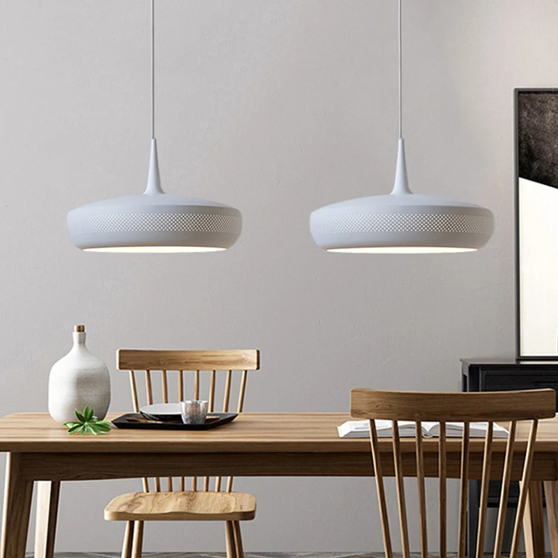 Ronde LED-hanglamp postmoderne stijl metalen eetkamer ophanglamp Clearhalo
