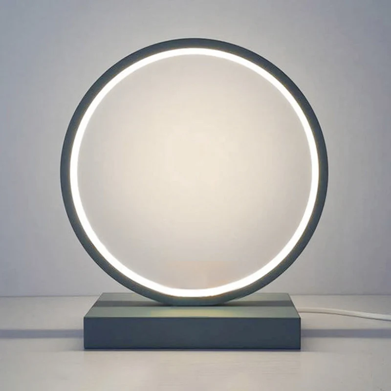 Ronde nachttafellamp Eenvoudige stijl acryl LED-nachtlampje voor slaapkamerdecoratie Clearhalo