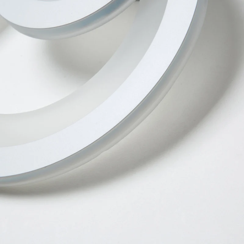 Ronde trapwandkandelaar van acryl LED moderne wandlamp warm/wit, 20 cm breed Clearhalo