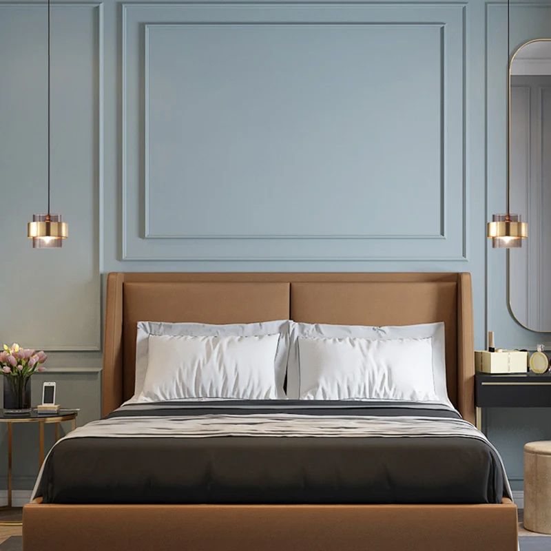 Rookglazen hanglamp cilindervormig 1-lichts moderne minimalistische hanglamp met metalen ring Clearhalo