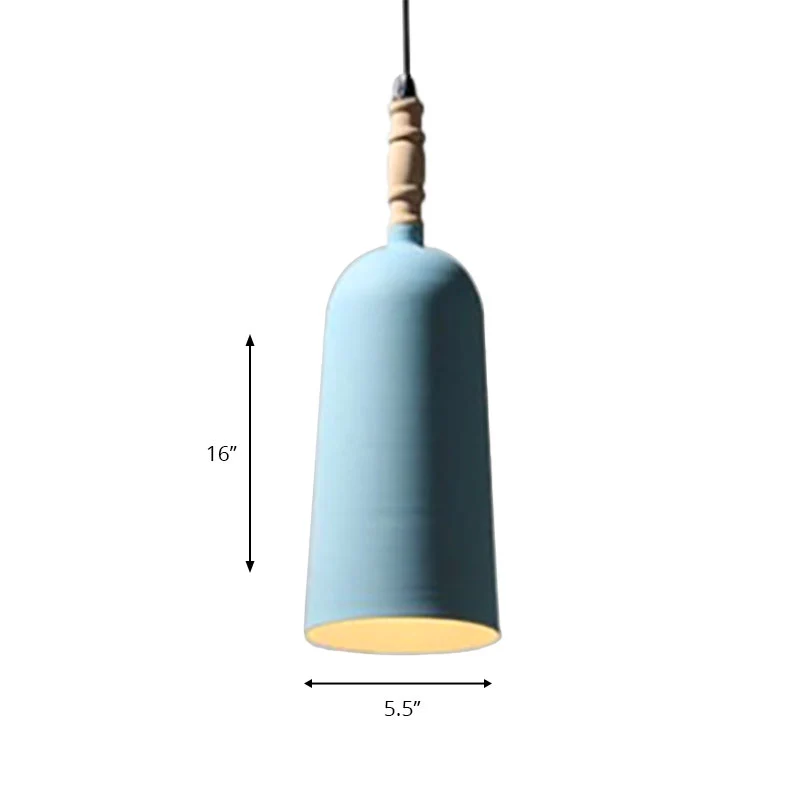 Seafoam E27 hanglamp moderne metalen hanglamp met enkele kop voor restaurant Clearhalo