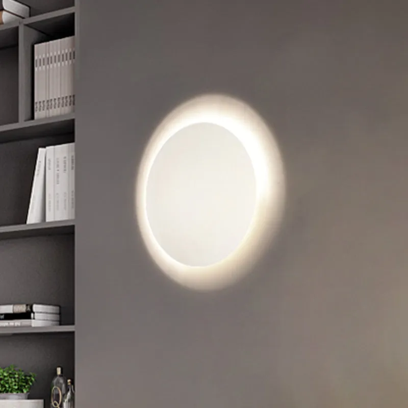 Semisfeer acryl wandlamp modernisme wit/goud LED schanslicht warm/wit licht voor slaapkamer Clearhalo