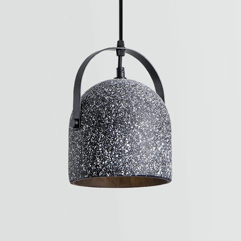 Simplicity Bell Shade hanglamp Cement 1-kops restaurant hanglamp Clearhalo