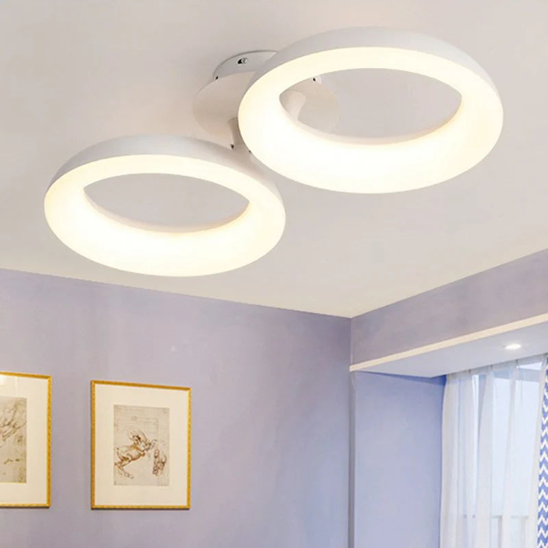 Simplicity Circle LED semi-inbouwlicht acryl woonkamer plafondinbouw wit Clearhalo