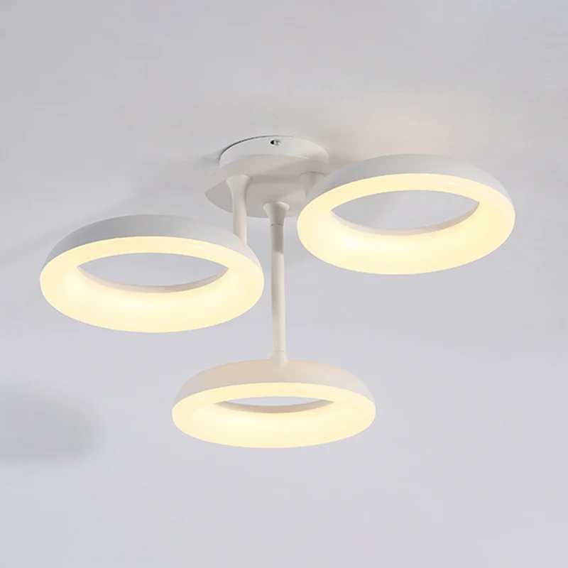 Simplicity Circle LED semi-inbouwlicht acryl woonkamer plafondinbouw wit Clearhalo
