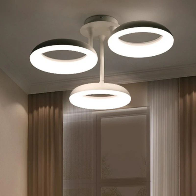 Simplicity Circle LED semi-inbouwlicht acryl woonkamer plafondinbouw wit Clearhalo