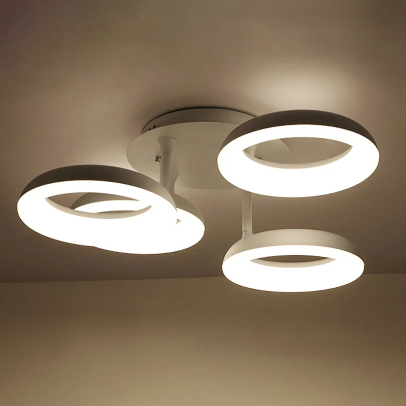 Simplicity Circle LED semi-inbouwlicht acryl woonkamer plafondinbouw wit Clearhalo