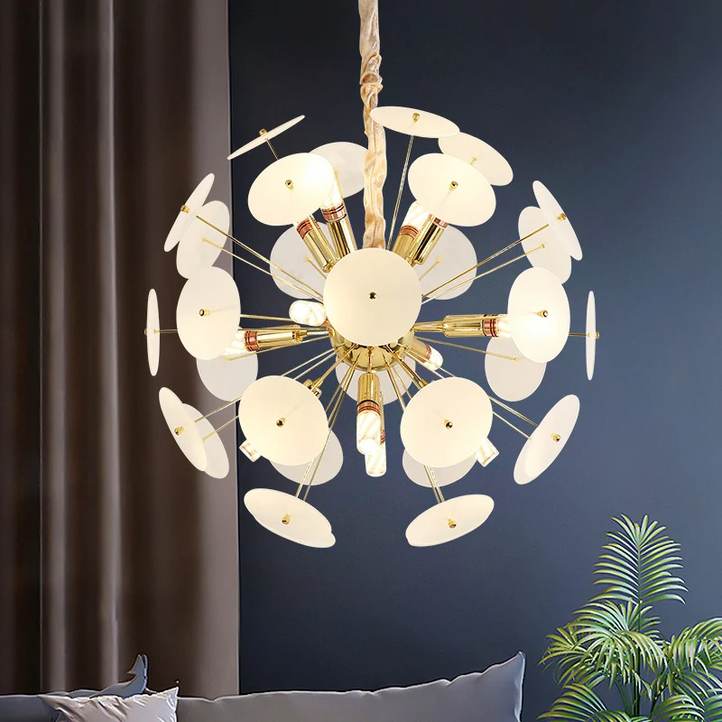 Spoetnik Slaapkamer Plafondkroonluchter Metaal 12-lamps modernistische hangende plafondlamp grijs/wit/blauw Clearhalo