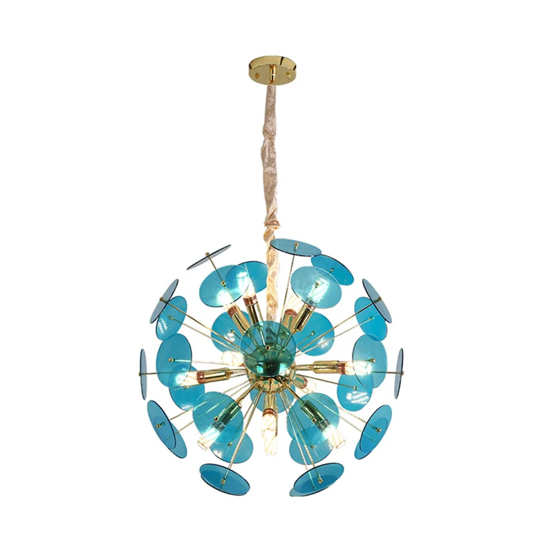 Spoetnik Slaapkamer Plafondkroonluchter Metaal 12-lamps modernistische hangende plafondlamp grijs/wit/blauw Clearhalo