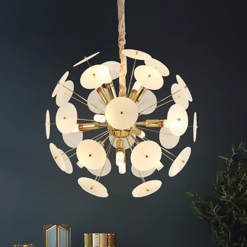 Spoetnik Slaapkamer Plafondkroonluchter Metaal 12-lamps modernistische hangende plafondlamp grijs/wit/blauw Clearhalo