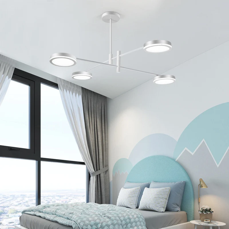 Starburst kroonluchter verlichting modern metaal 4/6 koppen wit/zwart en goud hanglampset, warm/wit licht Clearhalo