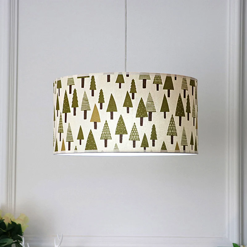 Stoffen dennenboom hanglamp Eetkamer Eigentijdse hanglamp groen Clearhalo