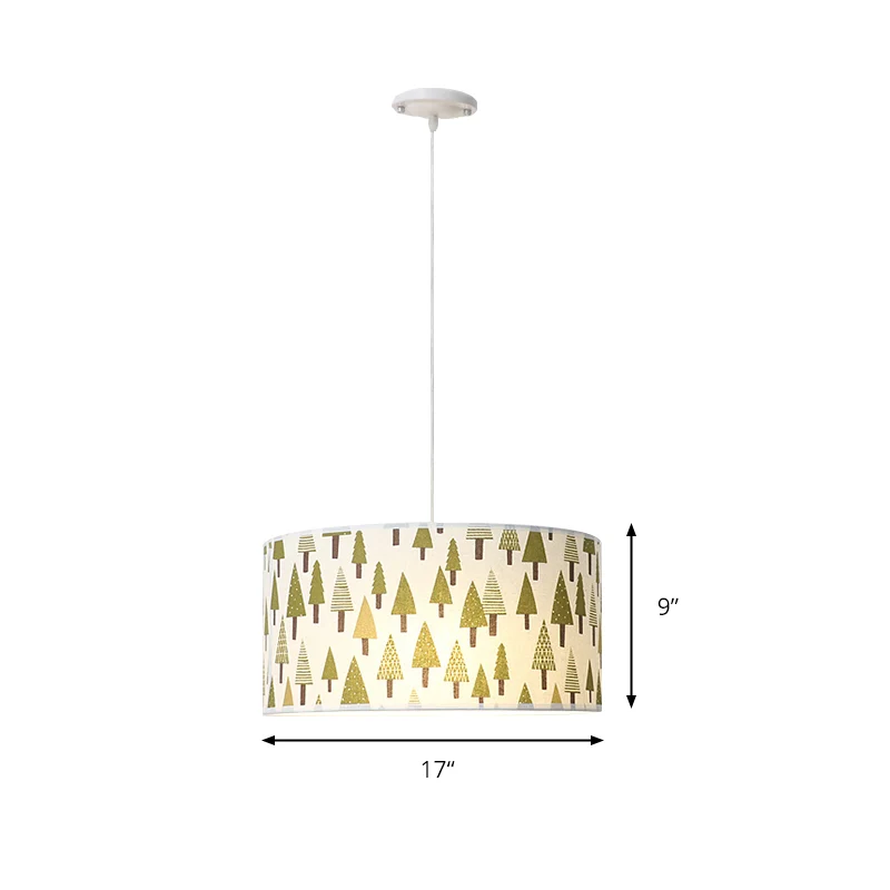 Stoffen dennenboom hanglamp Eetkamer Eigentijdse hanglamp groen Clearhalo