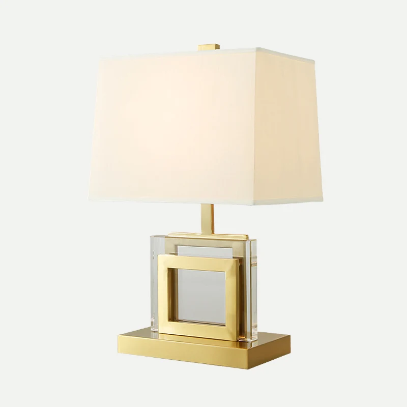 Stoffen Pagode Bureaulamp Modernisme 1 Lamp Nachttafellamp Goud voor Woonkamer Clearhalo