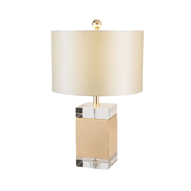 Taaklamp met 1 hoofdslaapkamer Eenvoud Witte nachtkastjelamp met cilindervormige stoffen kap Clearhalo