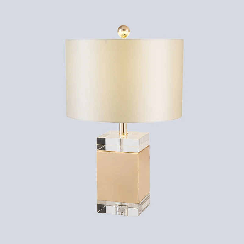 Taaklamp met 1 hoofdslaapkamer Eenvoud Witte nachtkastjelamp met cilindervormige stoffen kap Clearhalo