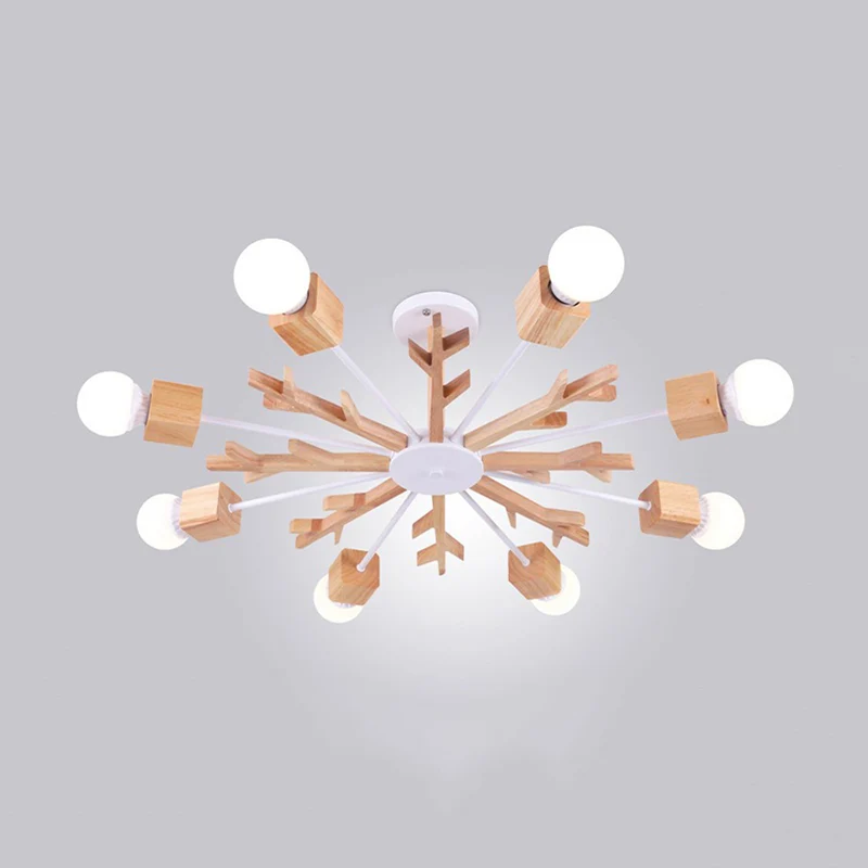 Takvormige woonkamer kroonluchter hanglamp hout eigentijds hanglamp Clearhalo