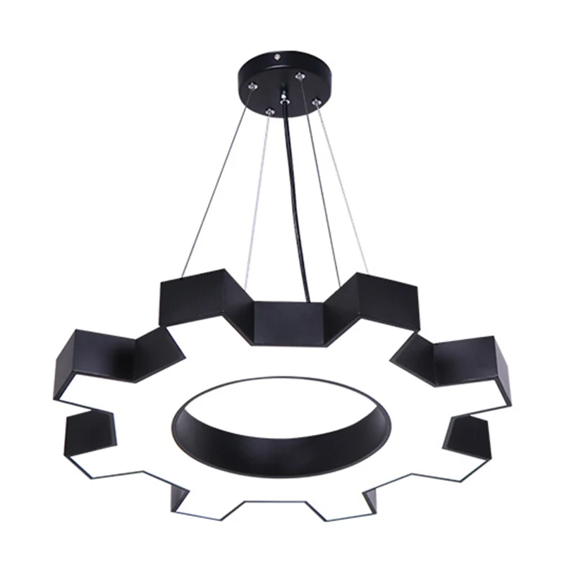 Tandwielvormige Gym Hanglamp Metallic Moderne Stijl LED Hanglamp Clearhalo