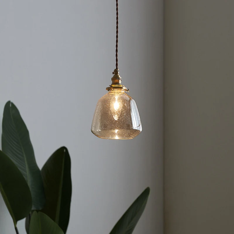 Taps toelopende glazen hanglamp Eenvoud 1 lamp Restaurant hanglamp Clearhalo