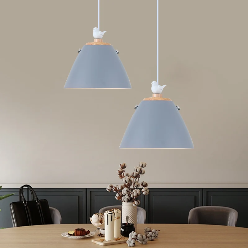 Taps toelopende hangverlichting Hedendaags Metaal 1 Lichtgrijs/wit/geel hangende plafondlamp Clearhalo